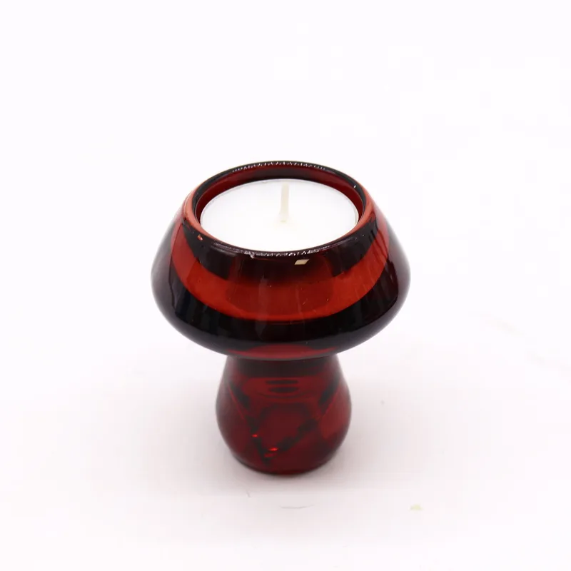 Set of 2 Mushroom Flip Dinner Candela / Tealight Porta Vampire Red — foto 1