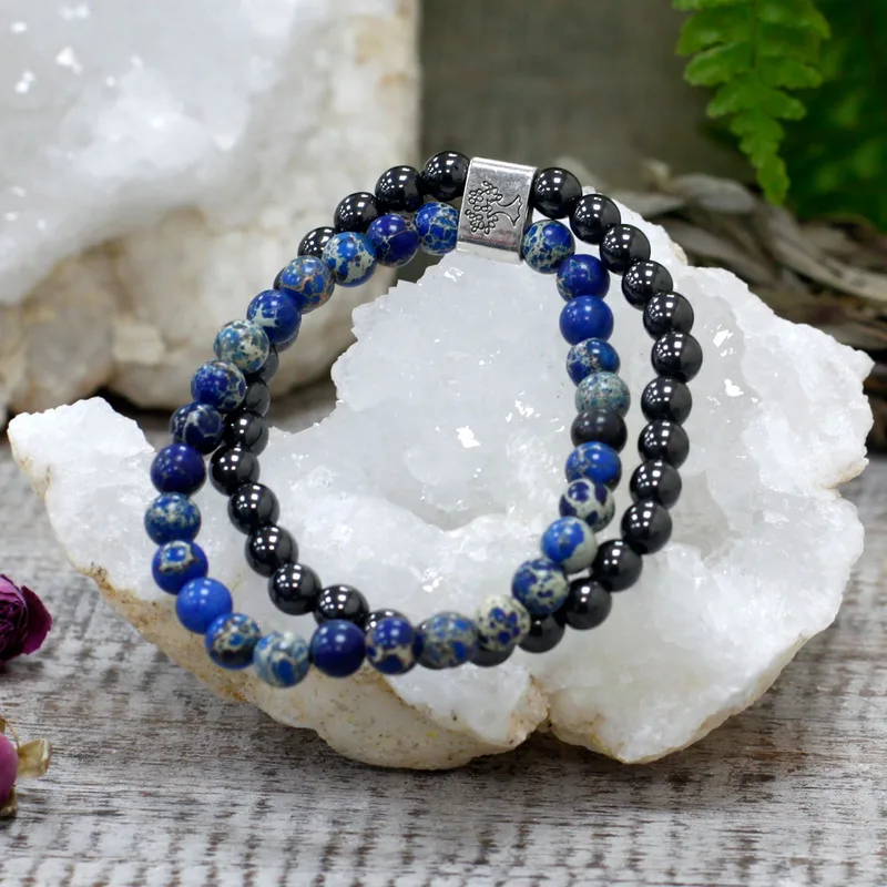 Bracciale con Pietra Naturale Magnetica - Sodalite — foto 2