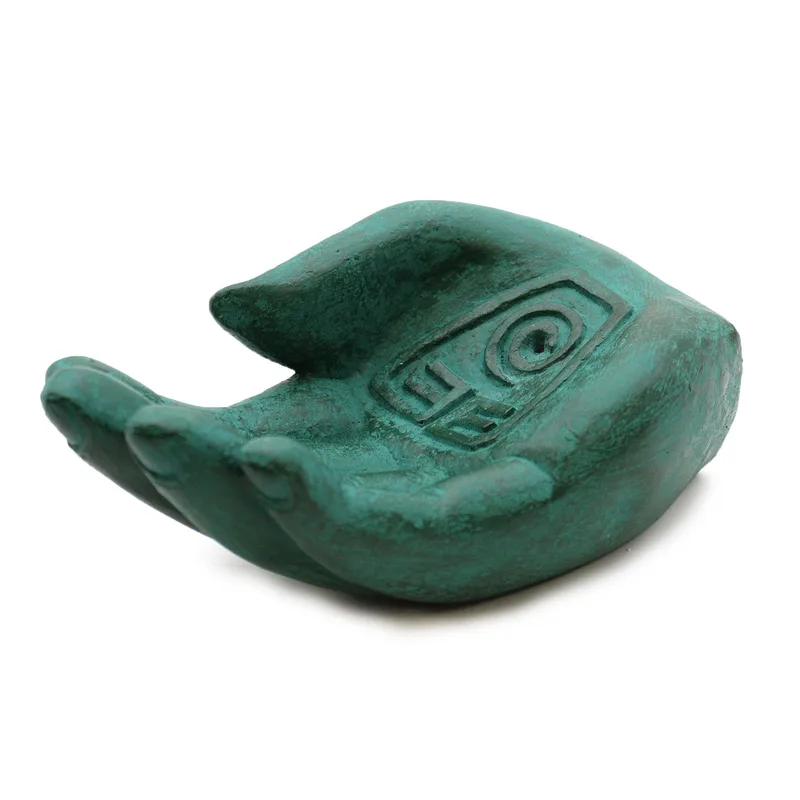 Hand Incenso Bruciatore Earth Protect Verde — foto 1