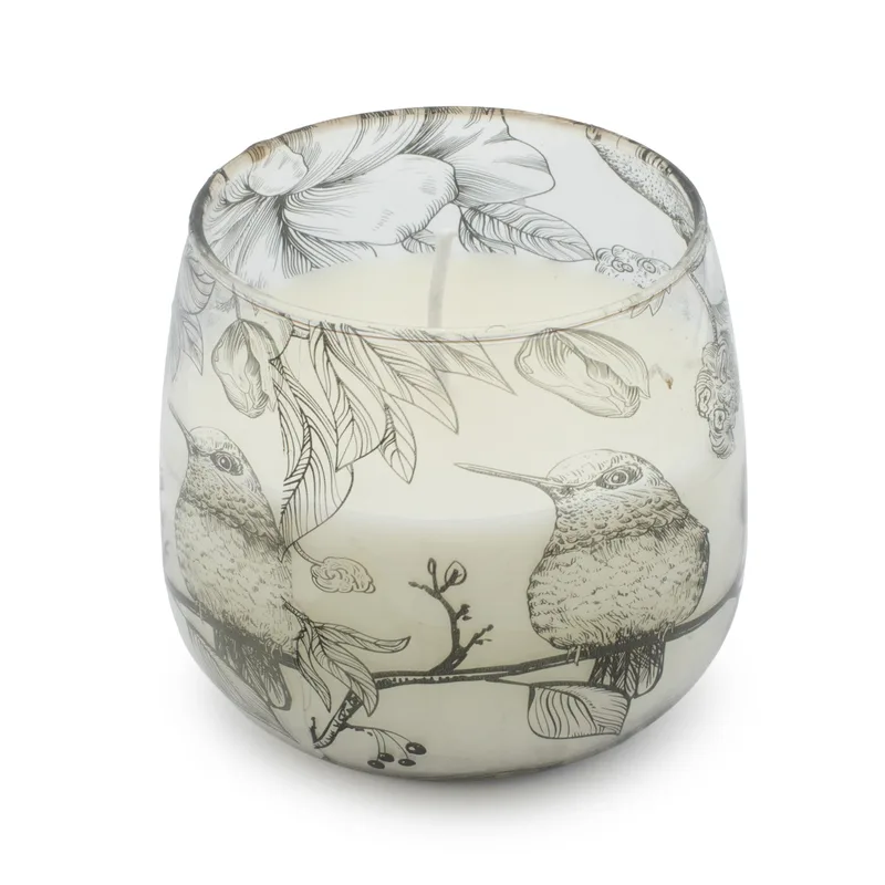 Medium Glass Jar Candele Drawn by Flame