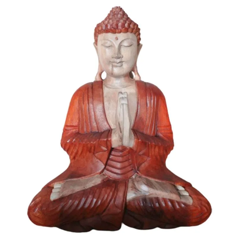 Hand Carved Buddha Statue 40cm Welcome