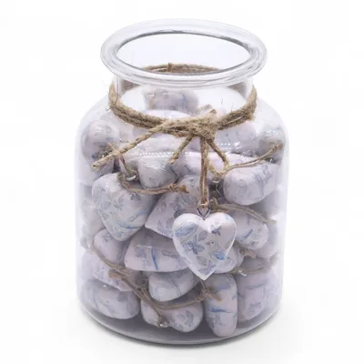 Large Decor Legno Hearts - Blu Bird — foto 1