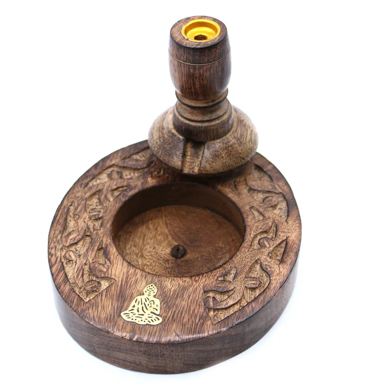 Sm Mango Legno Backflow Bruciatore Brass Buddha — foto 1