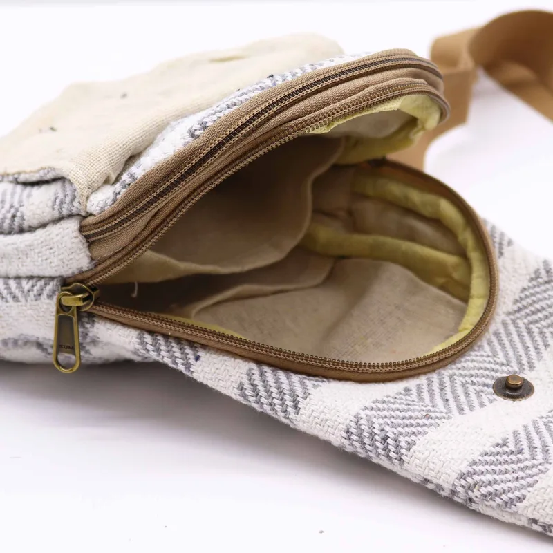 Corpo Cross Bag Naturale Cotton Grey & Bianco — foto 1