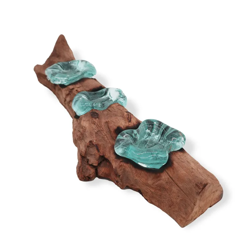 Molton Glass Flat Triple Candela Porta on Legno — foto 2