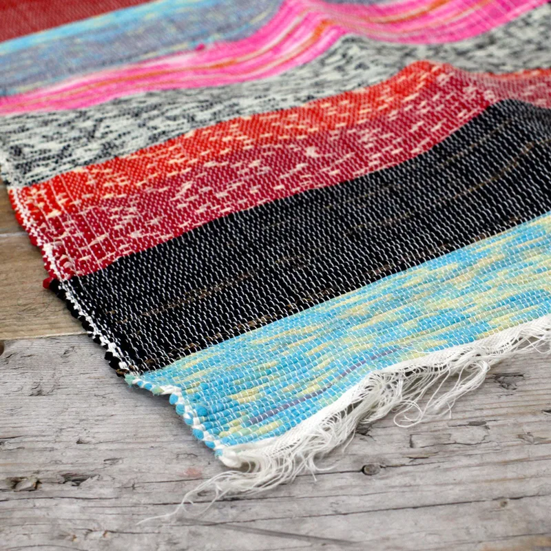 156 x 90cm Ultra Luxury Rag Rug - Naturale — foto 6