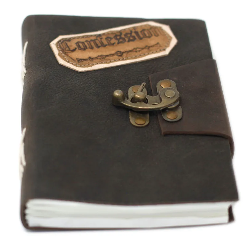 Leather Nero Confessions with Lock Notebook — foto 2