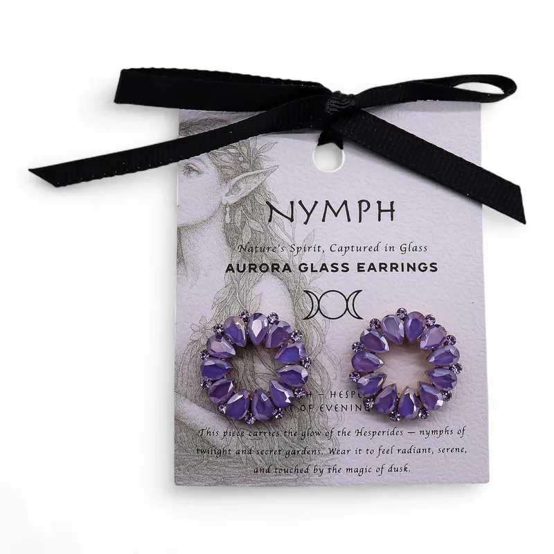 Lavanda - Vintage Glass - Loop - Earrings — foto 3