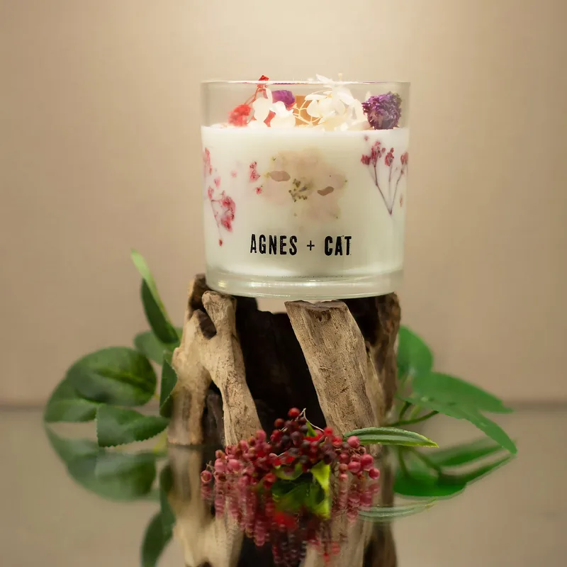 Agnes + Cat Botanical Soy Cera Candela Roses of Sawrey — foto 2