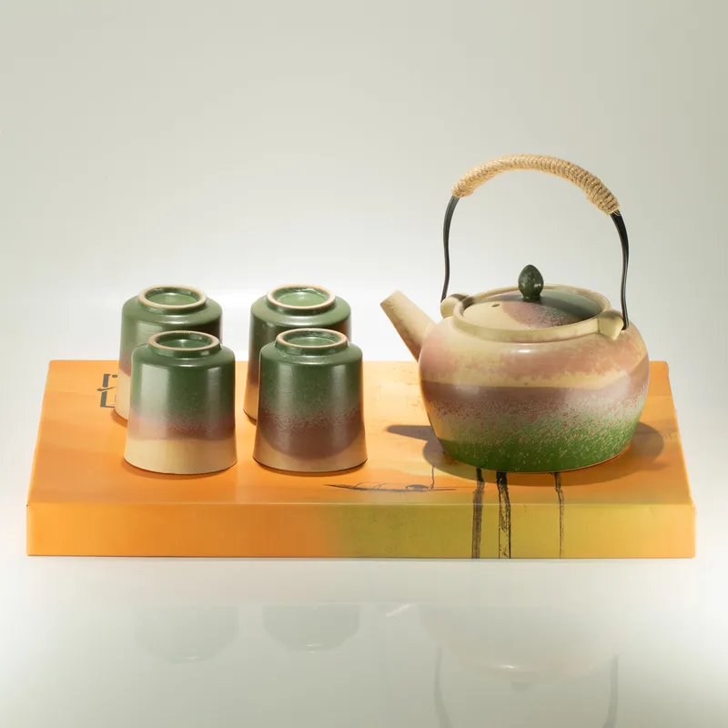 Set da tè stile giapponese Kyusu – per tè verde – quattro tazze — foto 6