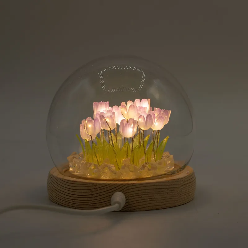 Floral Glow Garden Dome 20 Tulips LED USB — foto 3
