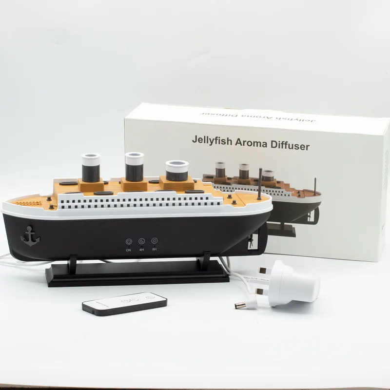 Ship Model Puff Effect Aroma Diffusore with Colour-Changing LED — foto 6