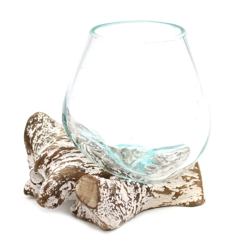Molten Glass on Whitewash Legno Medium Bowl — foto 5