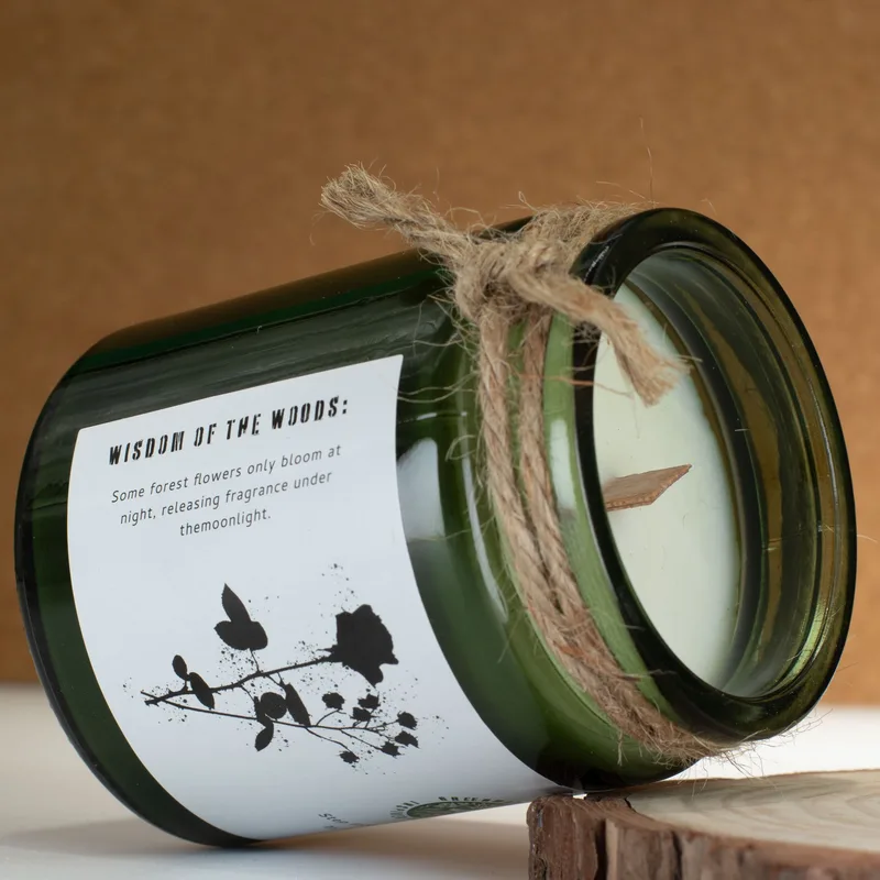 Greenman Woodwick Soy Candela Midnight Rosa — foto 3