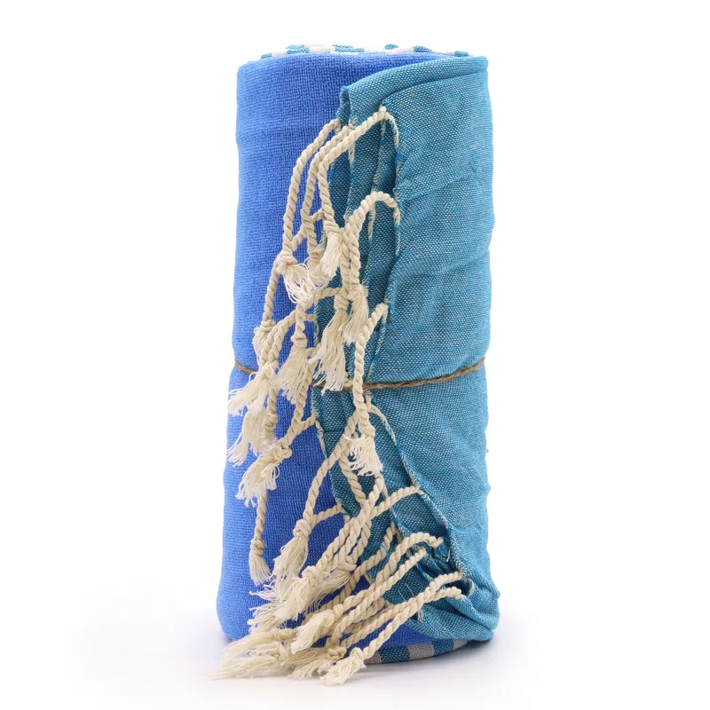 Cotton Pario Towel 100x180 cm Sky Blu