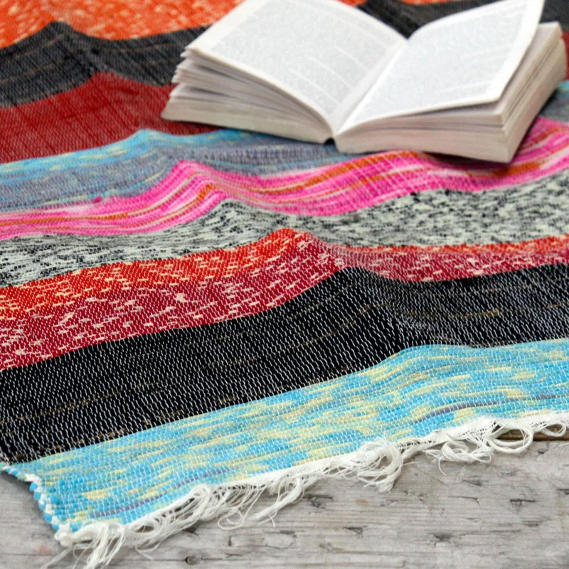 156 x 90cm Ultra Luxury Rag Rug - Naturale — foto 3