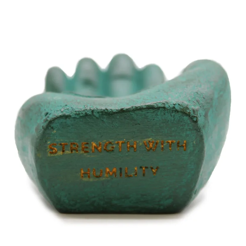 Hand Incenso Bruciatore Strength Verde