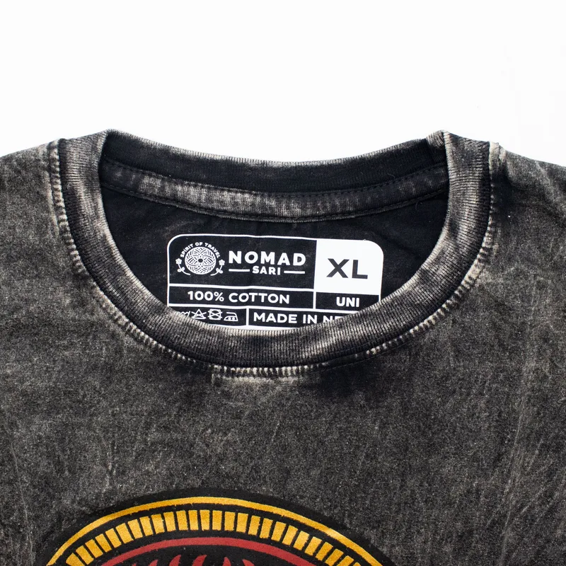 Nomad Sari Stonewashed Cotton T-Shirt Rebel Charcoal XL — foto 3