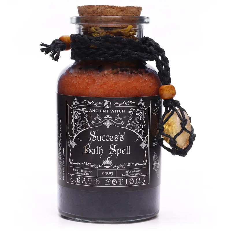 Ancient Witch Bagno Spell Potion & Citrine Crystal Amulet Success — foto 1