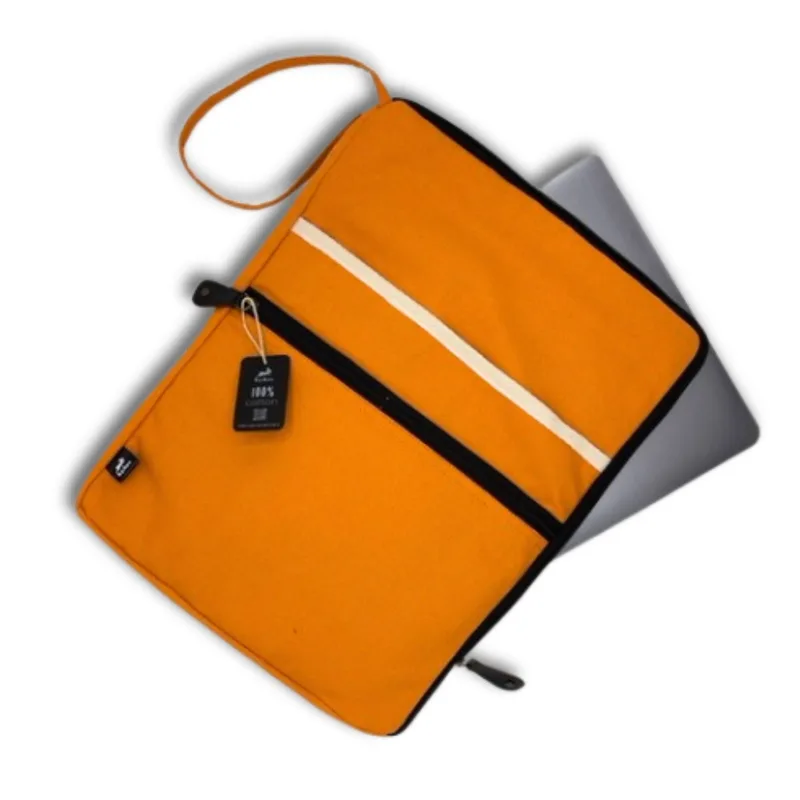 Canvas Large Laptop Pouch Arancia 30x40cm — foto 5