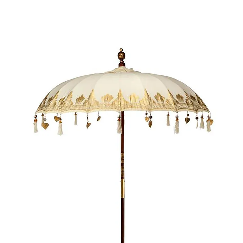 Bali Patio Parasol - Canvas - Naturale Decor - 1.5m — foto 5