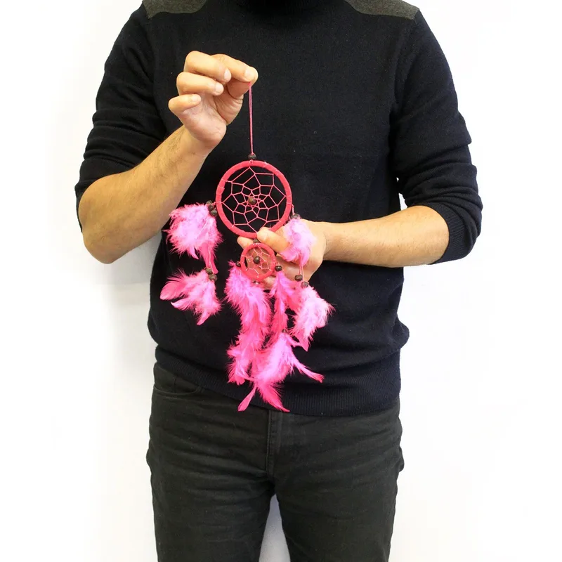 Bali Dreamcatcher - Medium Round - Black/White/Red — foto 1