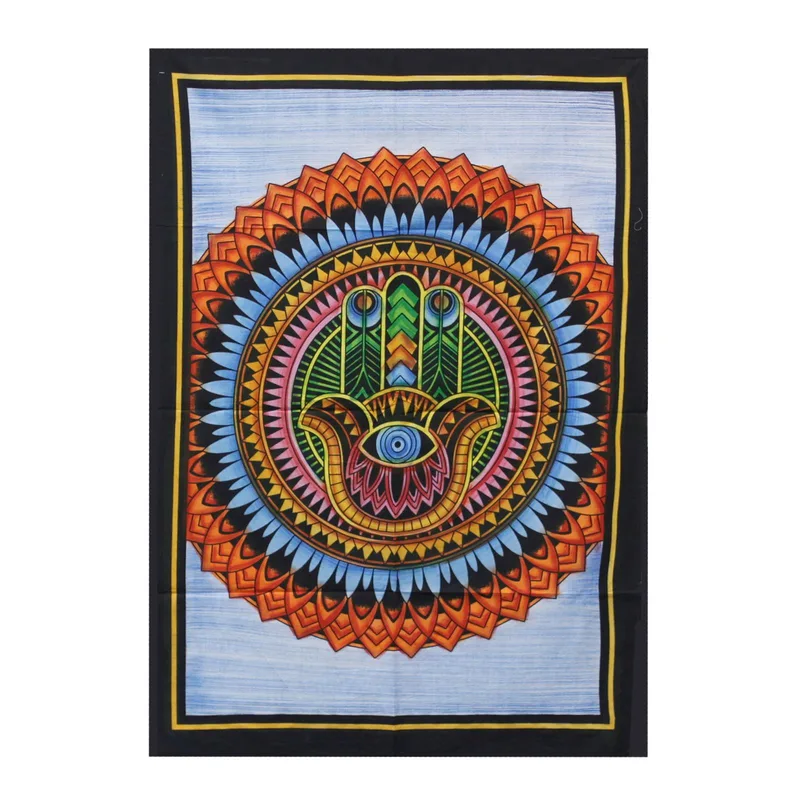 Handbrushed Cotton Wall Art Hamsa