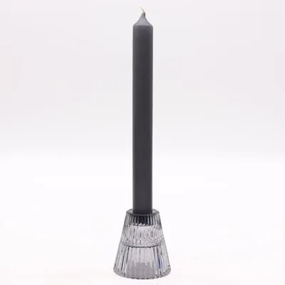 Set of 2 Flip Dinner Candela / Tealight Porta - Midnight Grey — foto 2