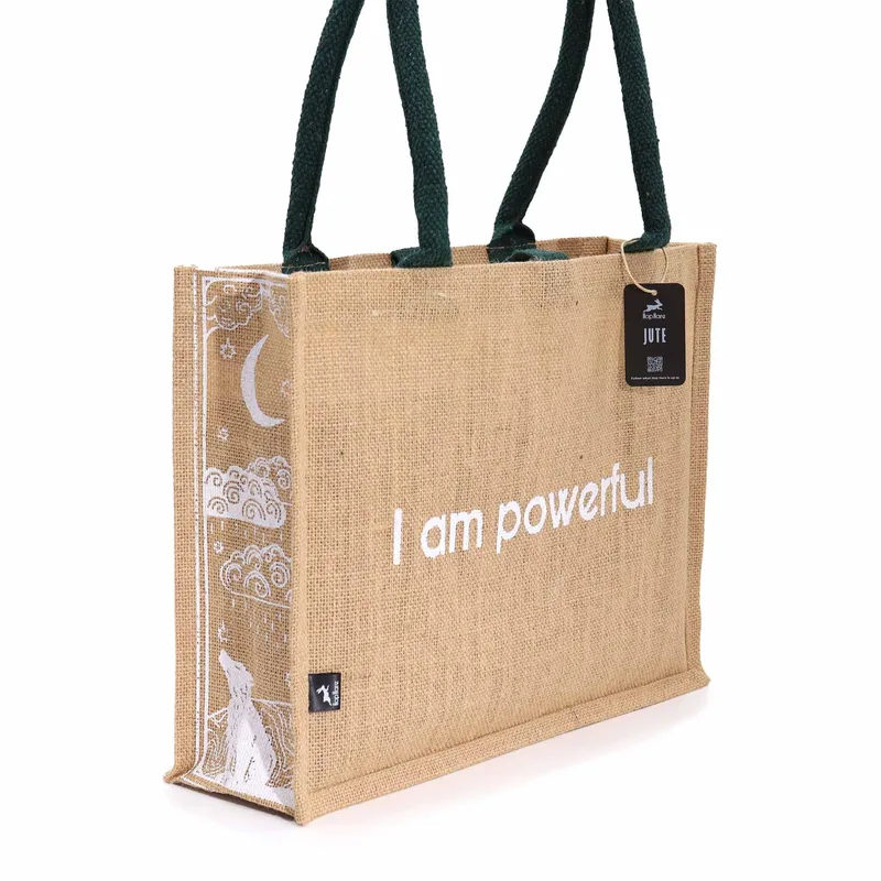 Hop Hare Jute Big Bag - I am Powerful — foto 2