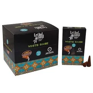 Tribal Soul Backflow Incenso - Bianco Sage
