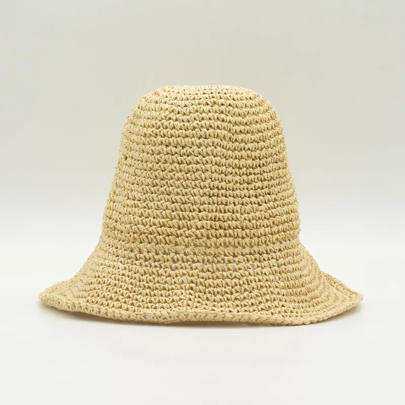 Floppy Straw Sun Hat Naturale Biege — foto 1