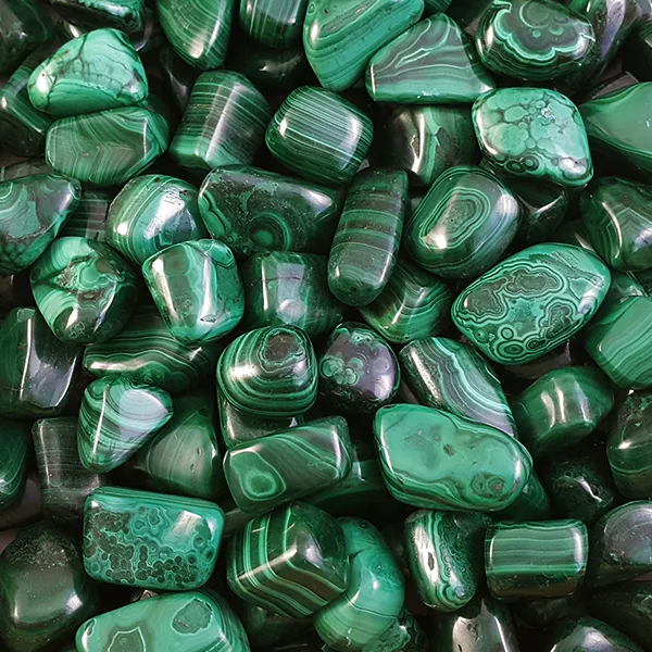 Set da 18 Tumblestone XL – Malachite