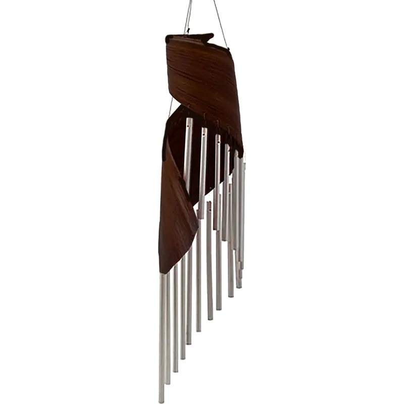 Coconut Leaf Wind Chimes - Chocolate — foto 5