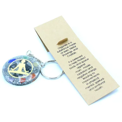 Orgonite Power Keyring Buddha Seven Chakra — foto 2