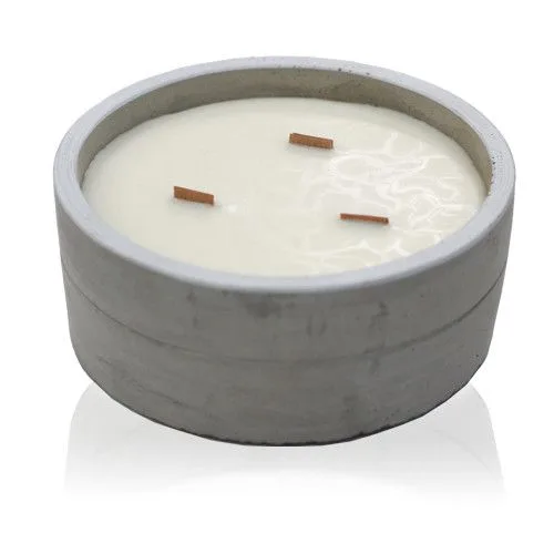 Large Concrete Soy Candela Crushed Vaniglia & Arancia