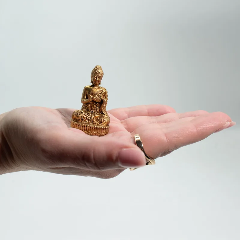Brass Miniature Gods - Buddha (60gms) - 48mm — foto 5