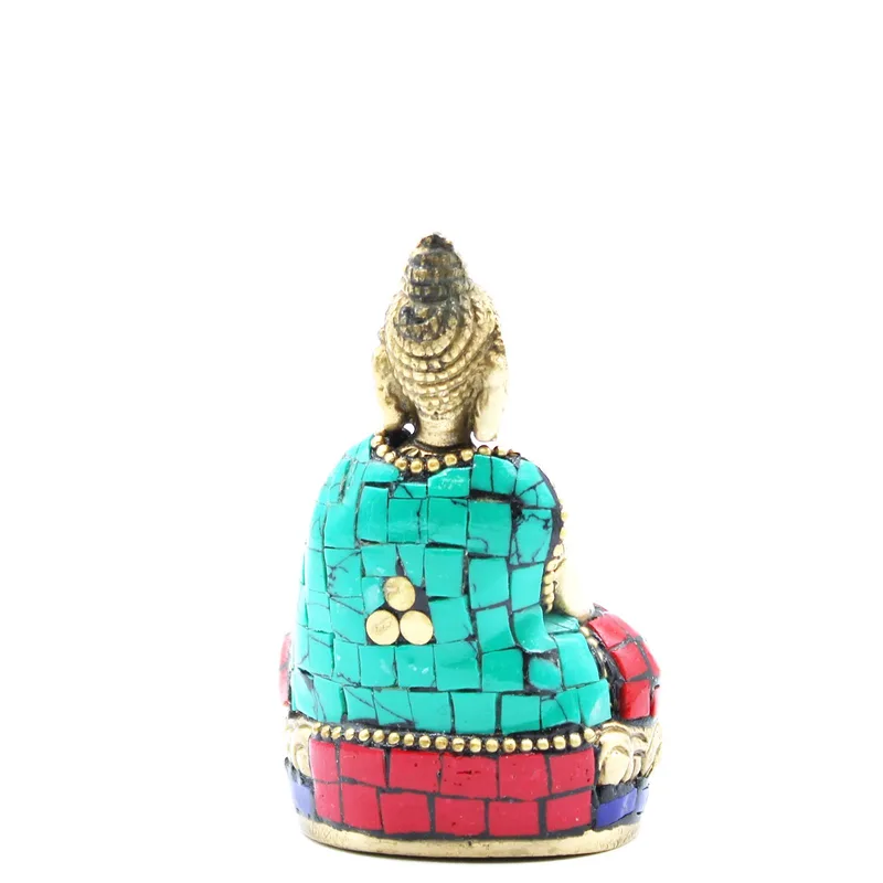 Brass Buddha Figure Hands Up 7.5 cm — foto 2