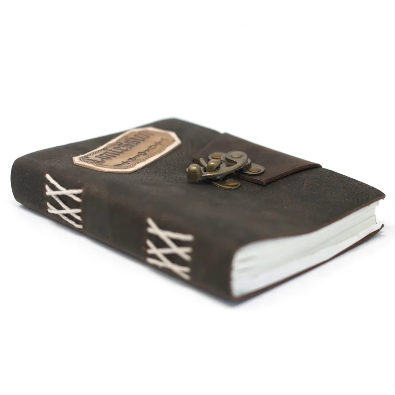 Leather Nero Confessions with Lock Notebook — foto 3