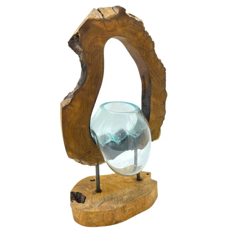 Molton Glass Hanging Art Vase on Legno — foto 6