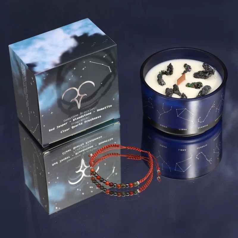 Zodiac Crystal Candela with Gemstone Bracelet Aries — foto 3