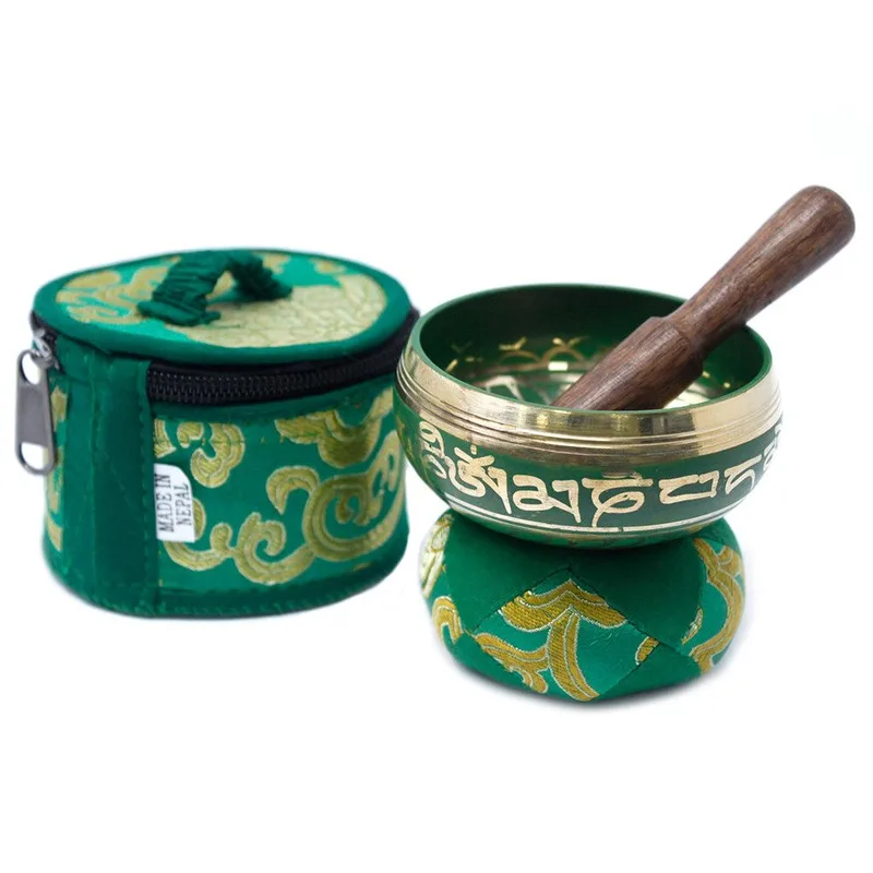 Mini Singing Bowl Gift Set Verde