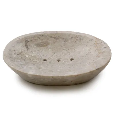 Classic Oval Crema Marble Sapone Dish — foto 1