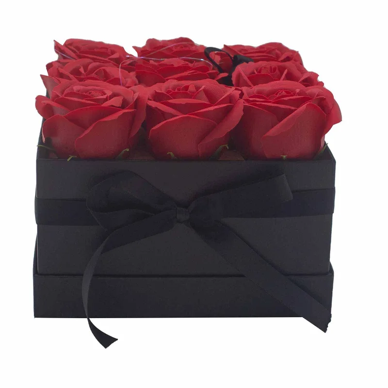 Sapone Fiore Gift Bouquet 9 Red Roses Square — foto 5