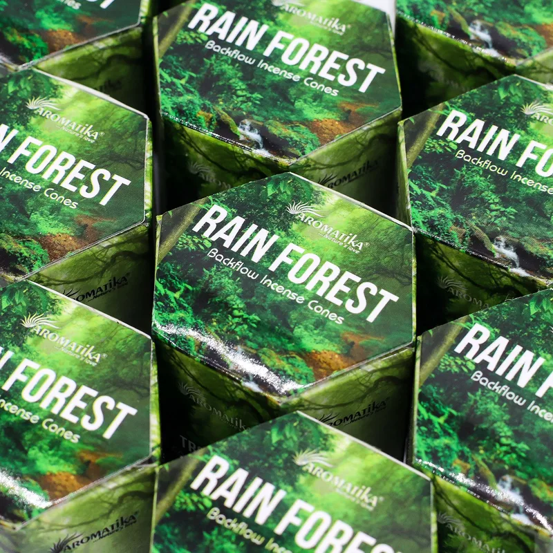 Masala Backflow Incenso pack of 10 Rain Forest — foto 4