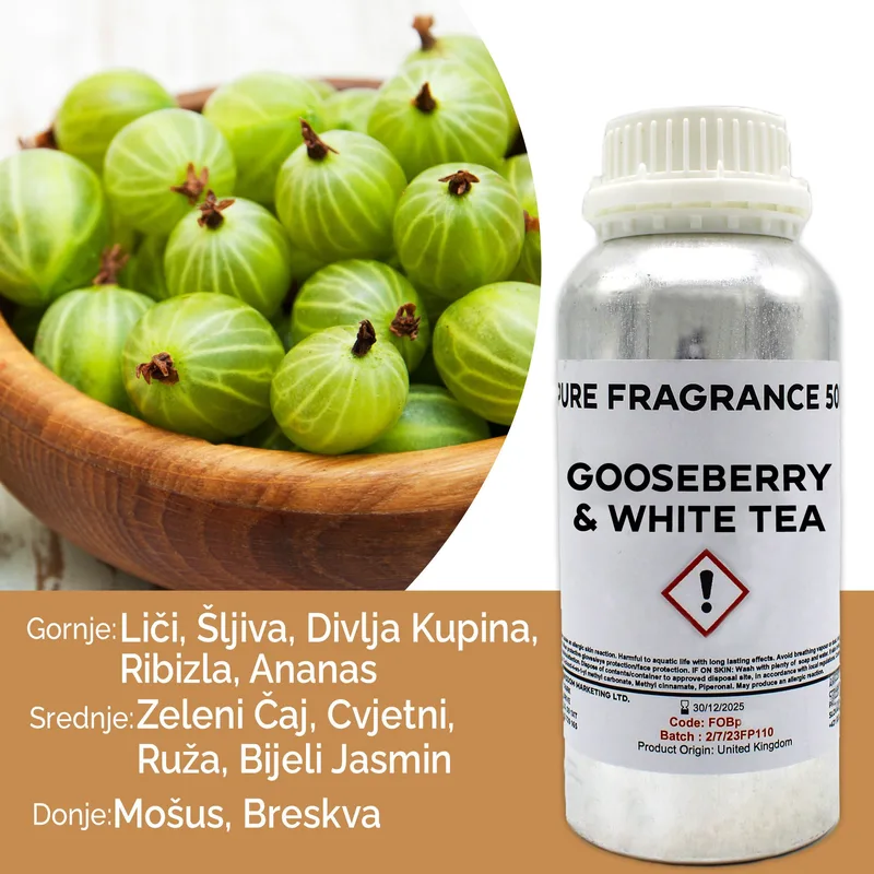 Gooseberry & Bianco Tè Puro Profumo Olio 500ml