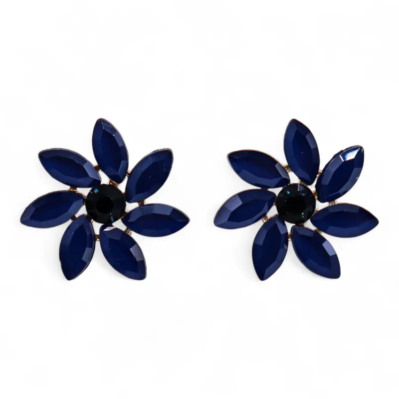 Royal Blu - Vintage Glass - Fiori - Earrings — foto 1