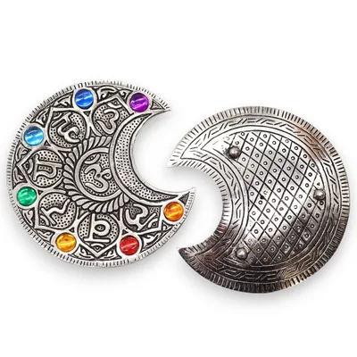 Seven Chakra Moon Incenso Porta 11.5cm — foto 1