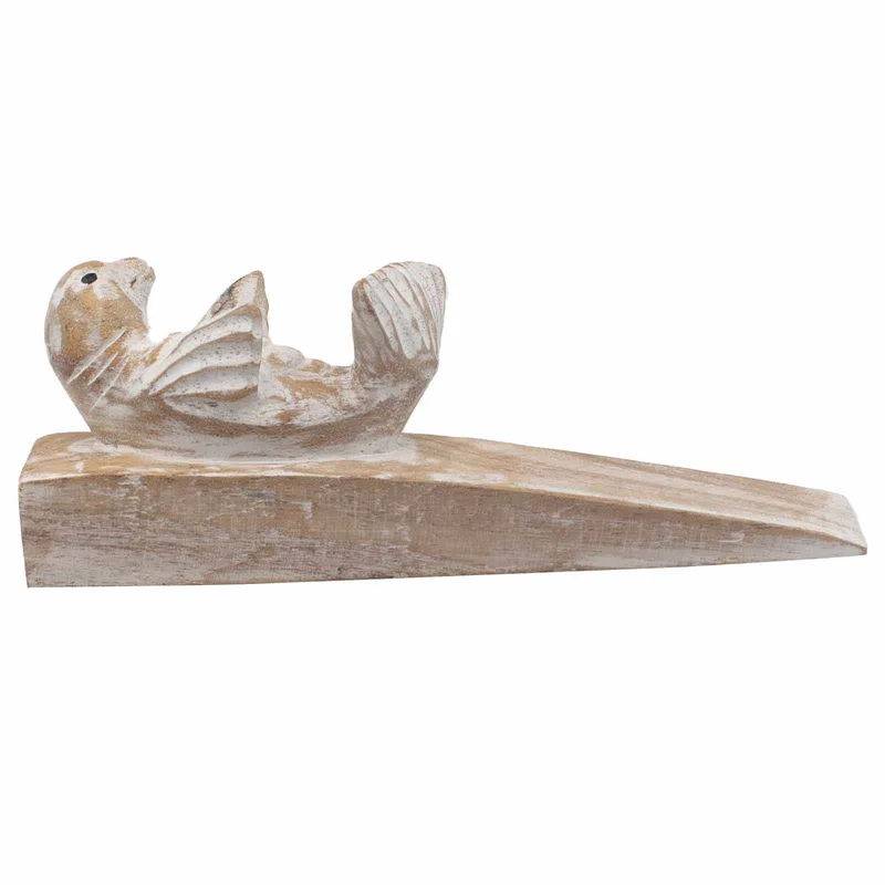 Hand carved Doorstop Baby Seal — foto 1