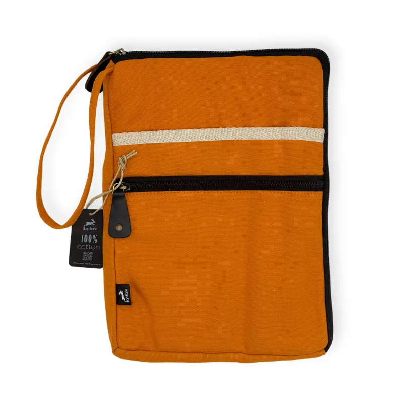 Canvas Tablet Pouch Arancia 21x29cm — foto 3
