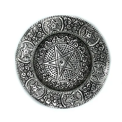 Polished Aluminium Pentagon Incenso Porta 11.5cm